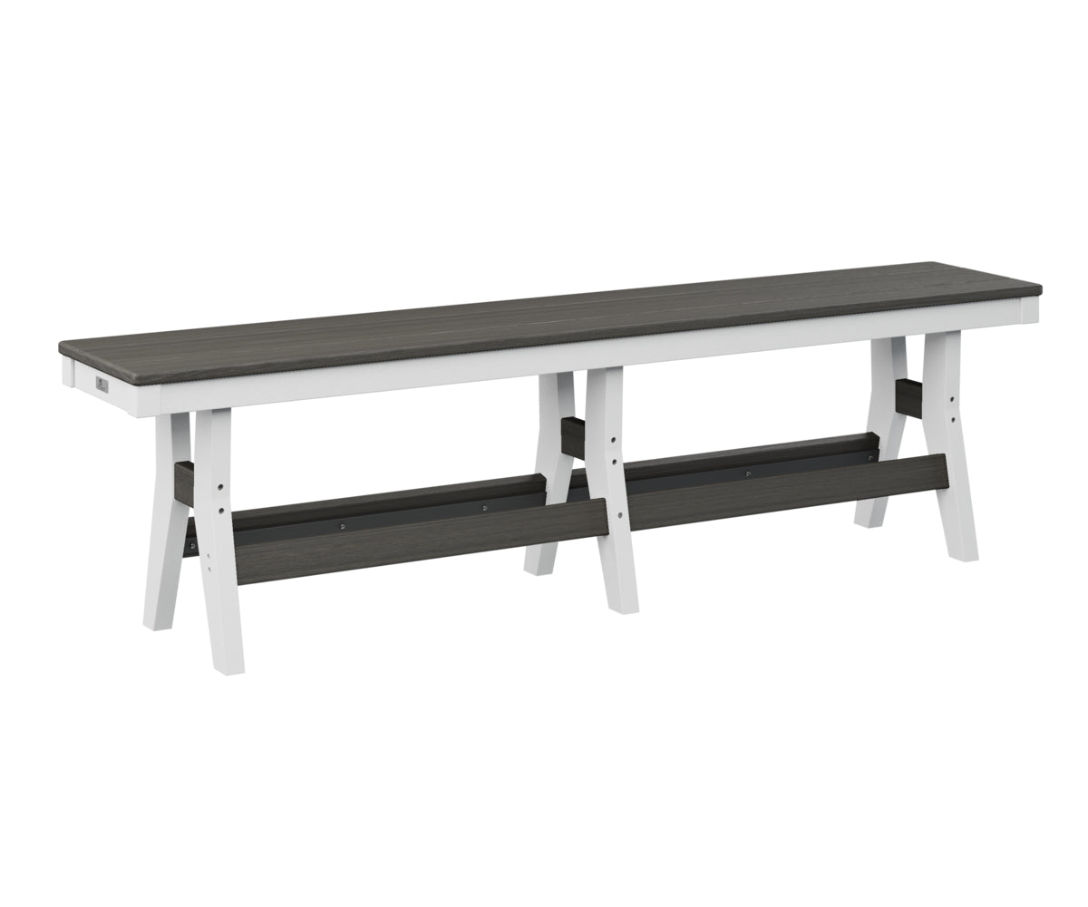 Berlin Gardens Harbor 66 Counter Height Dining Bench - Outdoor Bar Stool for Patio, Deck & Garden Use