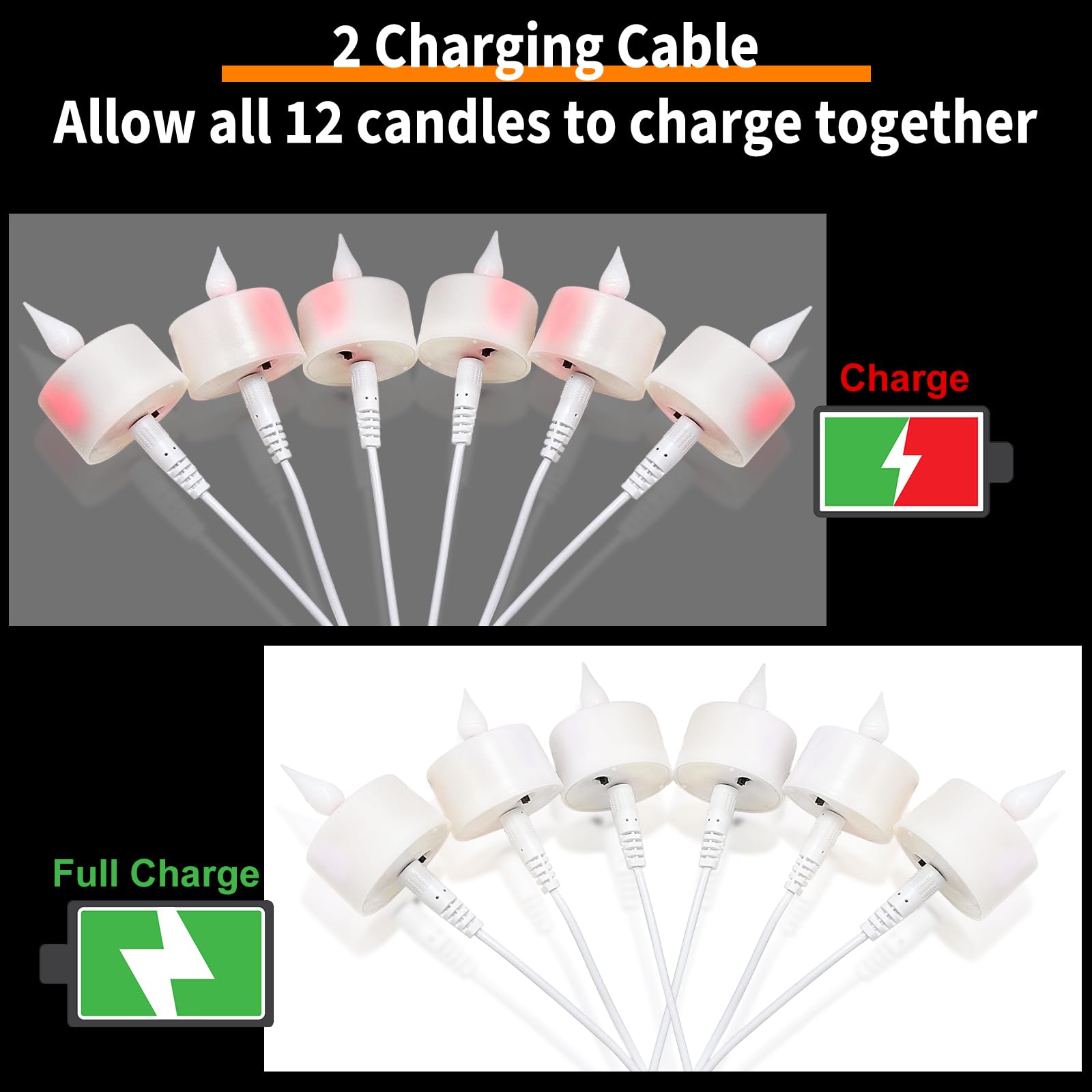 Ymenow 12 Pack Rechargeable Electric Candles with Remote & Timer - Flameless Flickering LED Candles for Home Decor, Weddings, Parties - Battery Operated Fake Candles in Warm White with 3D Wick - Perfect for Romantic Dinners, Holiday Centerpieces & Cozy Ambiance