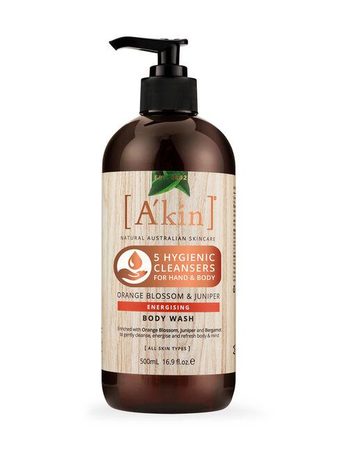 Akin Orange Blossom Body Wash - Hydrating & Refreshing Shower Gel for Dry Skin | Perfect for Morning & Nighttime Use