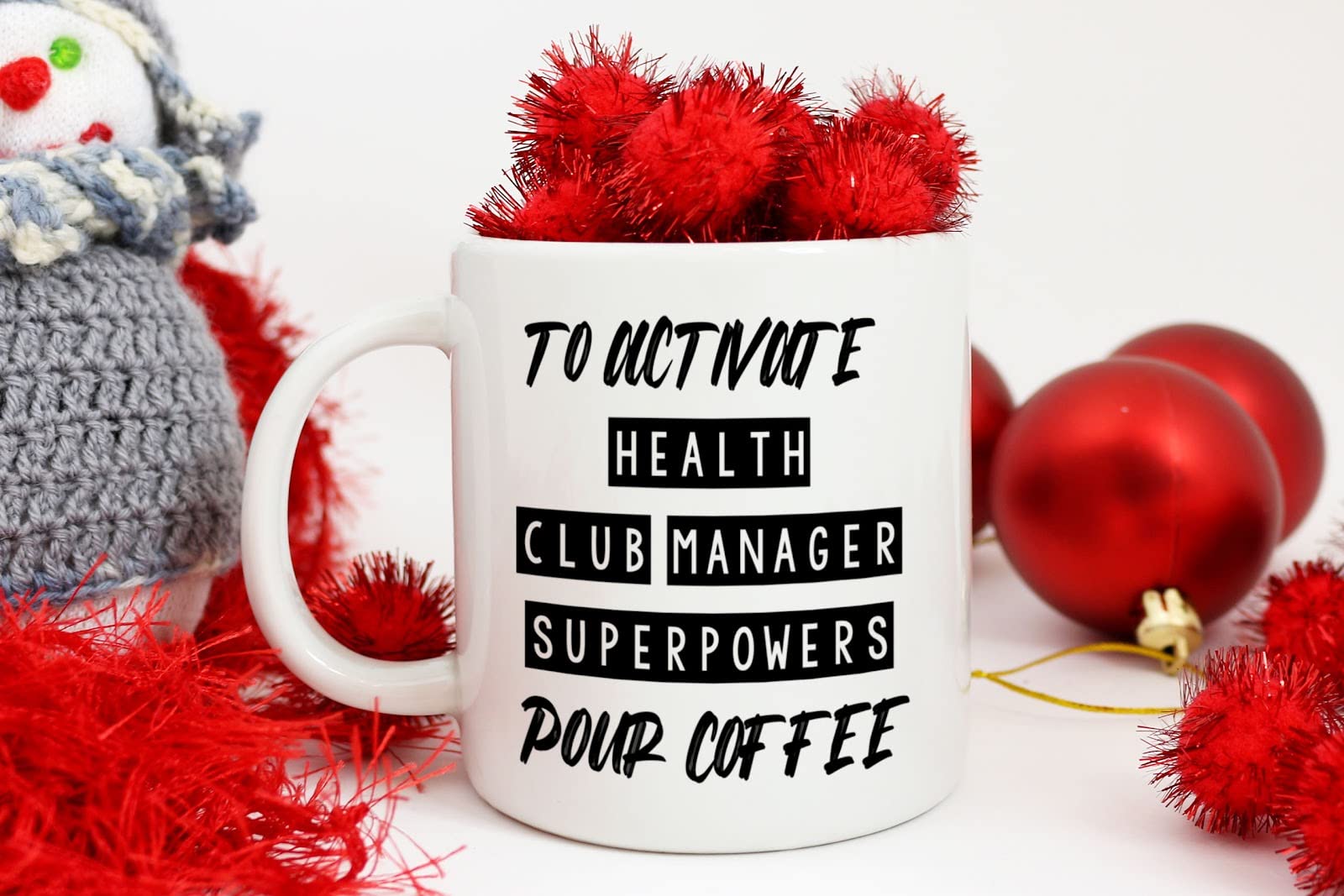 Funny Sarcastic Coffee Mug - Novelty Gift for Health Club Managers, Coworkers, Family (Father, Mother) - Perfect for Holidays, Birthday & New Year - Great Office & Gym Humor Present