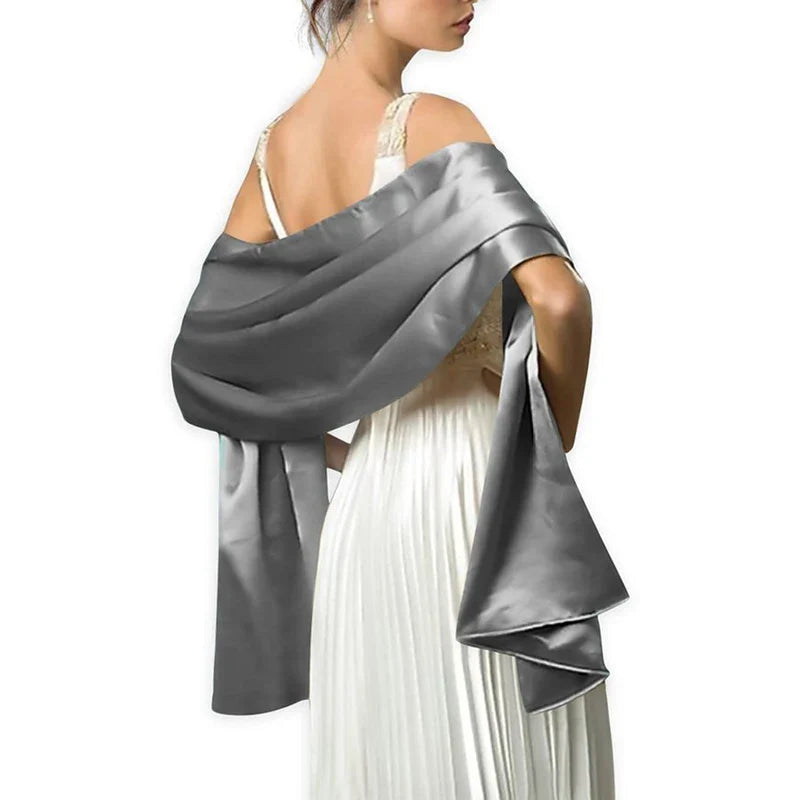 19 Colors Elegant Long Formal Wedding Shawl for Women - Soft Evening Bridal Wrap Scarf - Perfect for Weddings, Parties & Special Occasions
