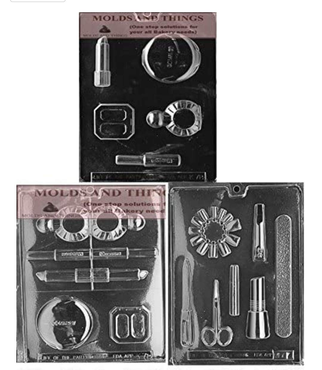 Chocolate Candy Mold for Cosmetics & Manicure - DIY Candy Making Kit for Parties & Gifts