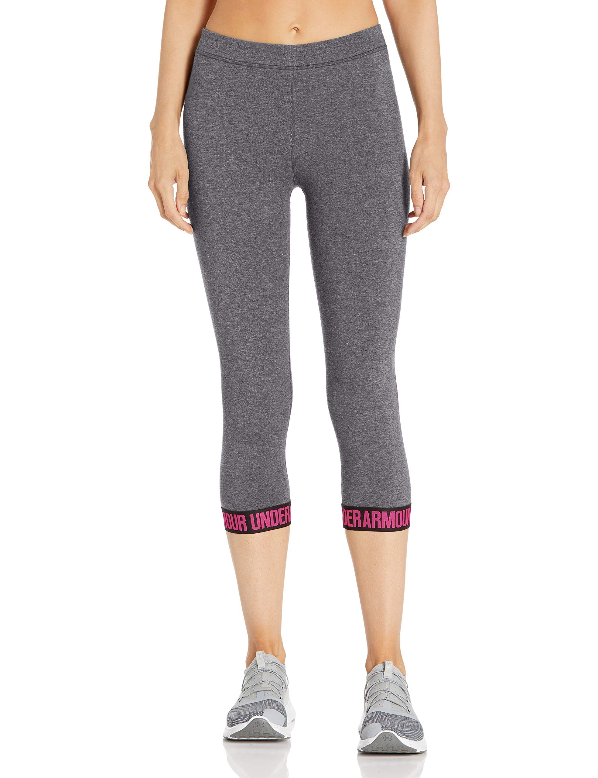 Under Armour Women's Capri Leggings - High Waist Workout Yoga Pants with Moisture Wicking & 4-Way Stretch for Running, Gym & Lounge Wear