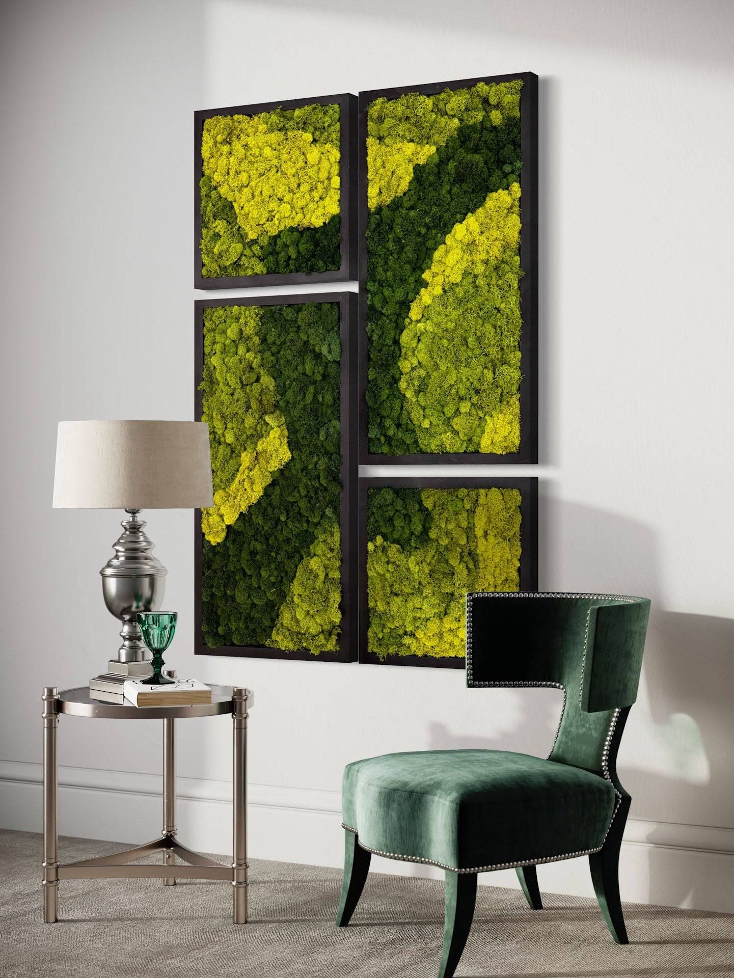DIY Mosaic Moss Art Kits - Creative Wall Decor for Home, Office & Gifts - Eco-Friendly Botanical Art Projects for Relaxation & Stress Relief