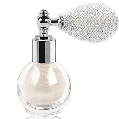 Pearl White Highlighter Powder Spray - Shimmer Glitter for Face, Body, Hair & Nails | High Gloss Sparkle Makeup for Parties, Festivals & Photo Shoots | Vegan & Cruelty-Free Body Shimmer Powder