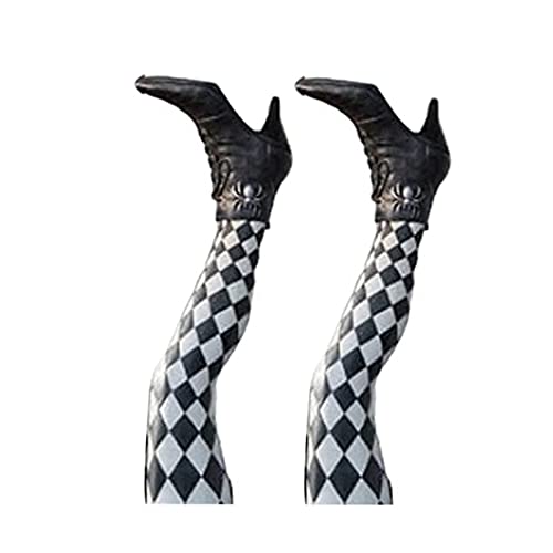 Halloween Witch Legs Props - Upside Down Wizard Feet with Boots for Outdoor Party Decorations, Halloween Party Favors & Spooky Home Decor (Color: Black) - Perfect for Halloween Yard Displays, Haunted House Decor & Trick-or-Treat Photo Booths