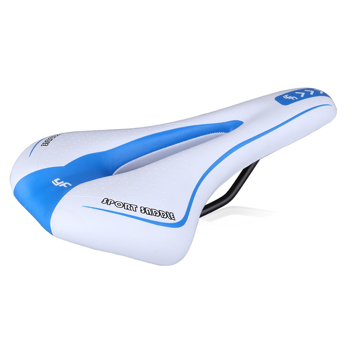 Breathable Comfortable Mountain Bike Saddle with Central Relief Zone - Ergonomic Design for Road & MTB Cycling - Perfect for Long Distance Rides and Commuting