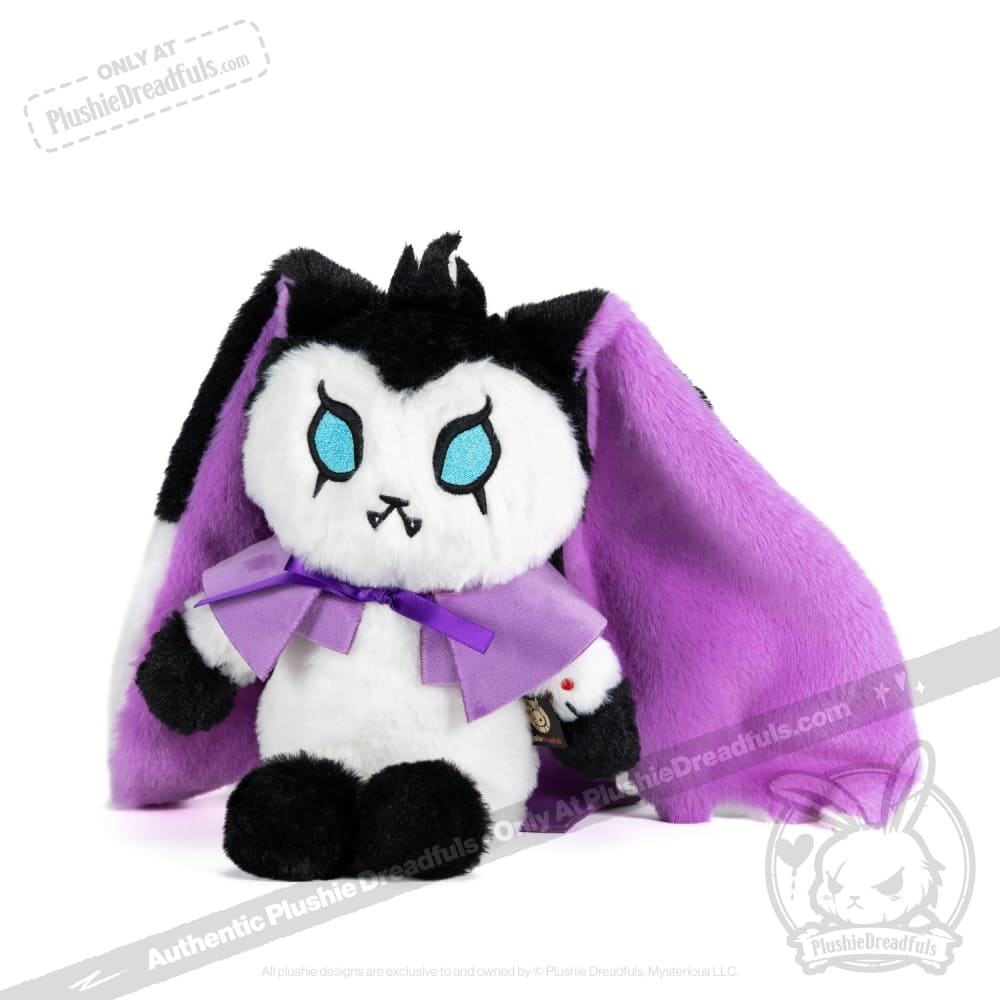 Plushie Dreadfuls Bunny Lugosi - Vampire Bunny Stuffed Animal Toy | Cute Gothic Plush for Halloween Decor, Horror Collectors & Unique Gifts