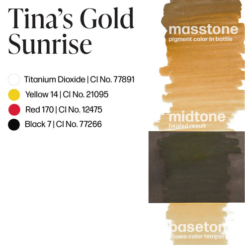 Tina's Gold Sunrise Permablend - Premium Long-Lasting Liquid Lipstick for All-Day Wear | Perfect for Parties, Dates & Special Occasions