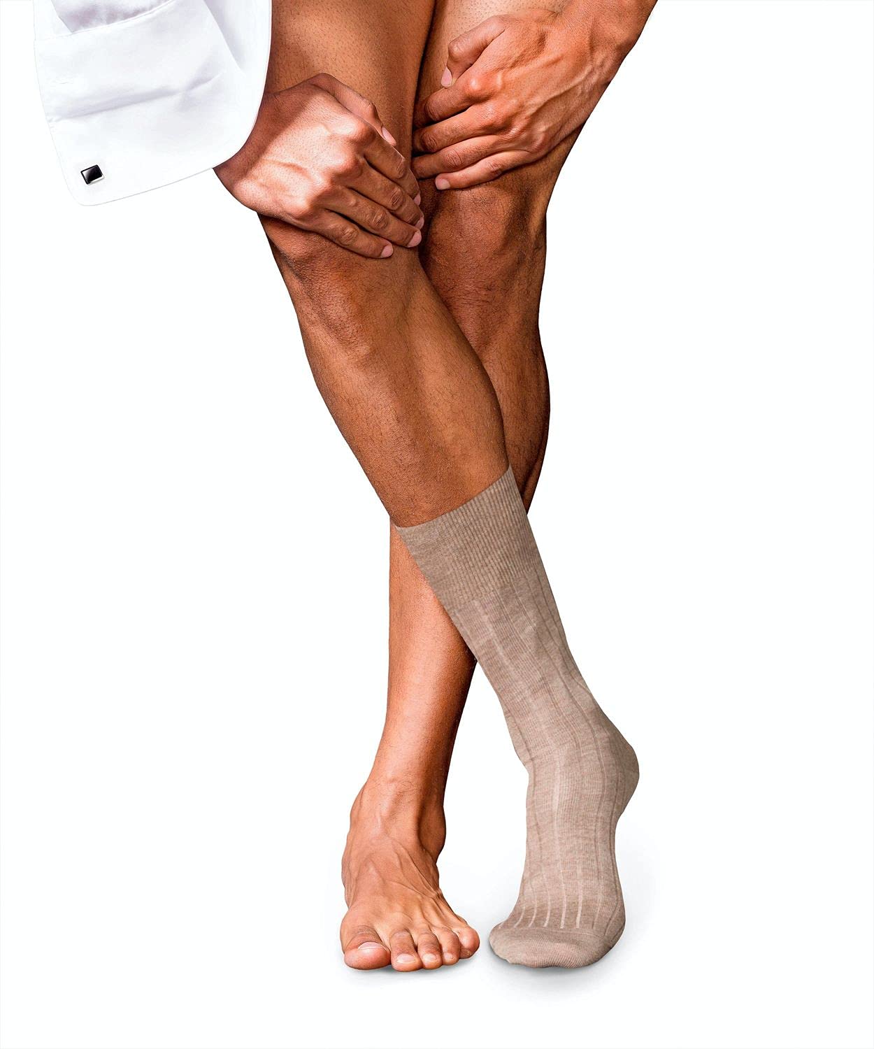 FALKE Men's No. 2 Dress Socks - Lightweight & Ultrasoft Cashmere Crew Socks for Business & Formal Wear - Warm Insulating Winter Dress Socks for Office, Wedding & Special Occasions