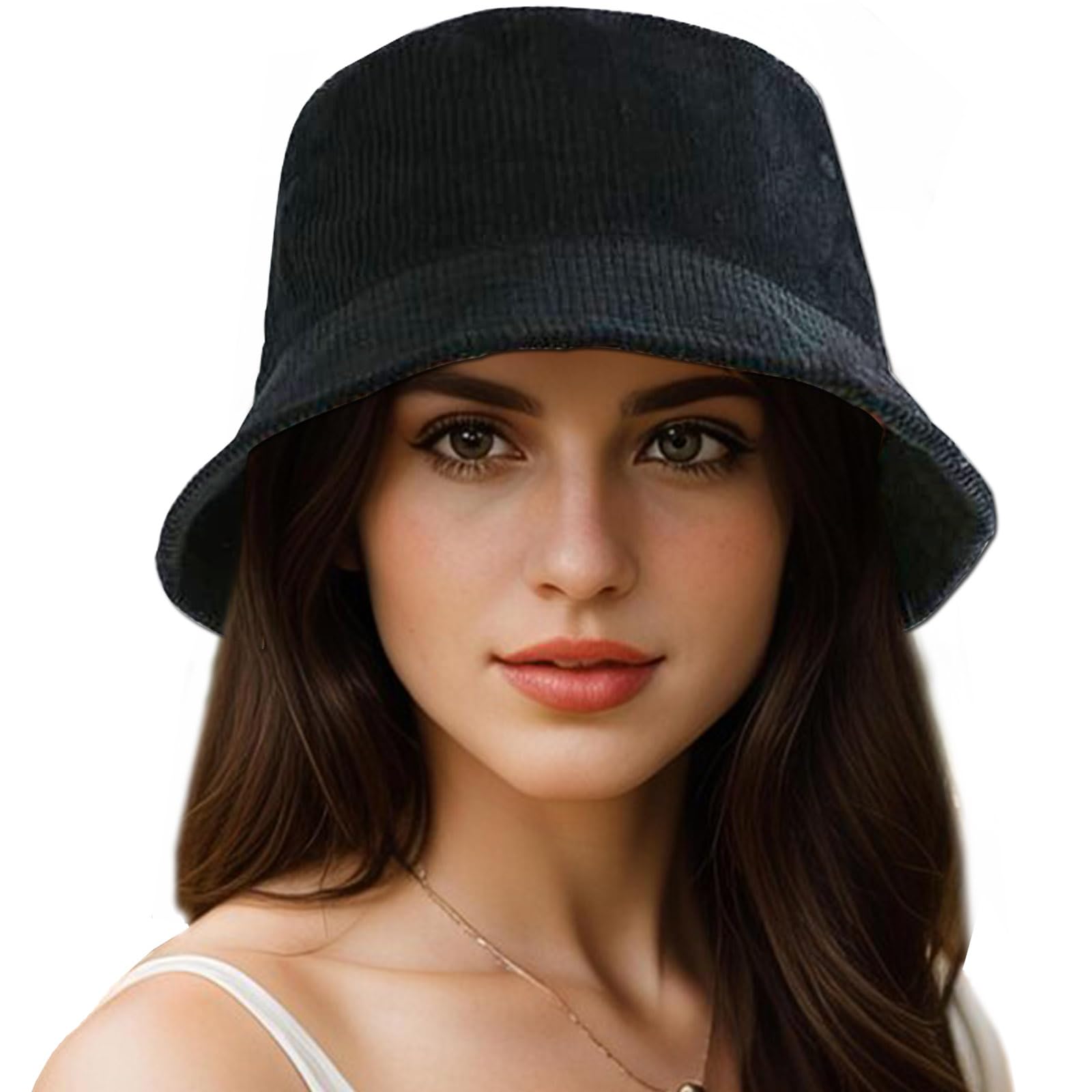 Corduroy Bucket Hat for Women & Men - Adjustable, Packable Sun Hat for Travel, Golf, Beach & Outdoor Activities | UV Protection Lightweight Summer Hat