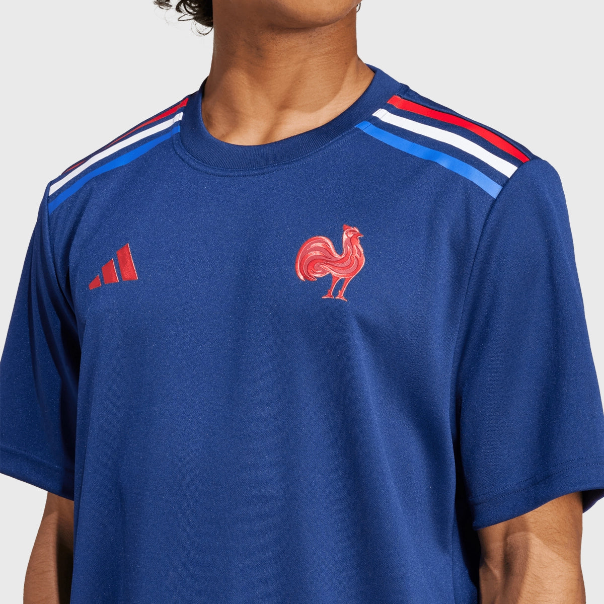 Adidas France Rugby Fan T-Shirt for Men & Women - Dark Blue Jersey for Rugby Supporters & Sports Enthusiasts - Perfect for Game Day, Fan Events & Casual Wear