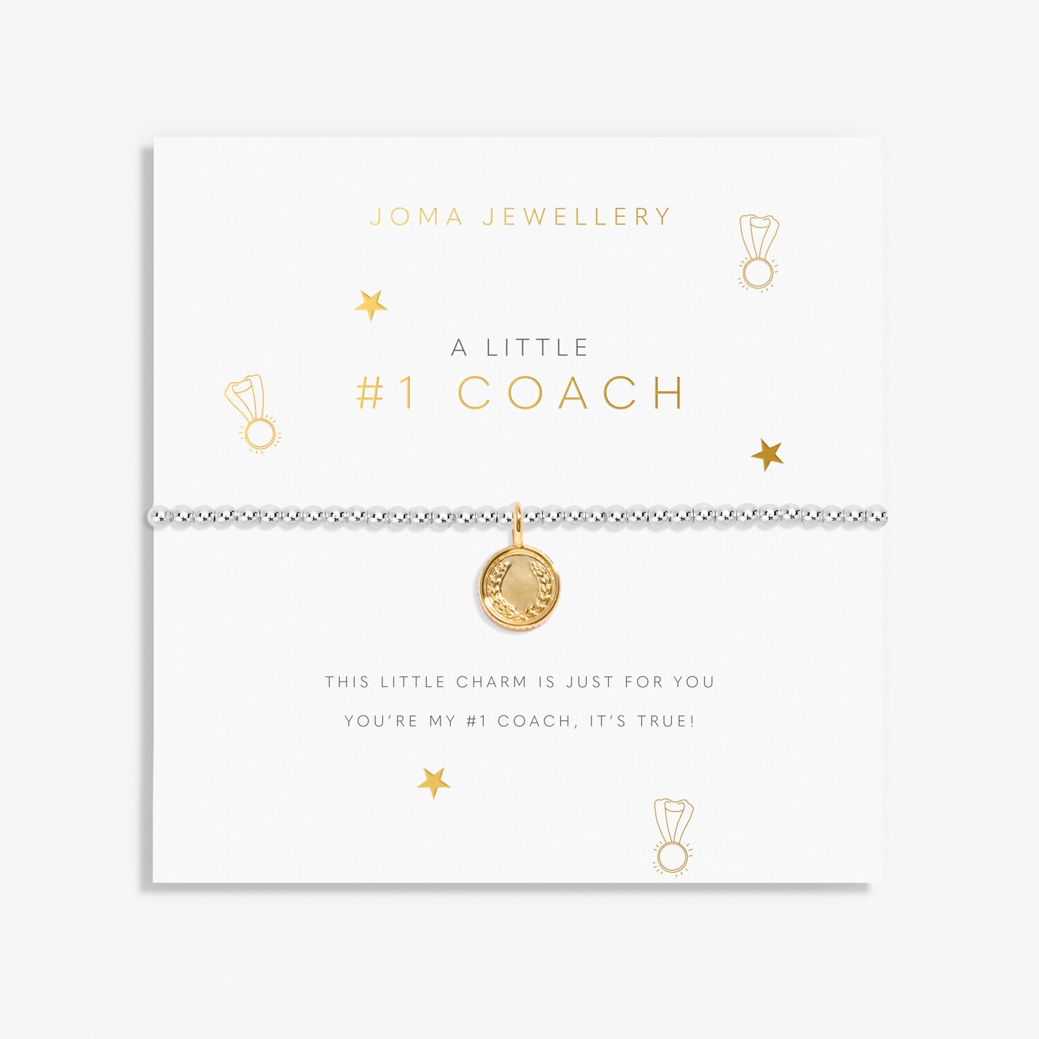 Joma Jewellery Number One Coach Bracelet - Elegant & Stylish Women's Fashion Jewelry for Gifts, Parties & Everyday Wear