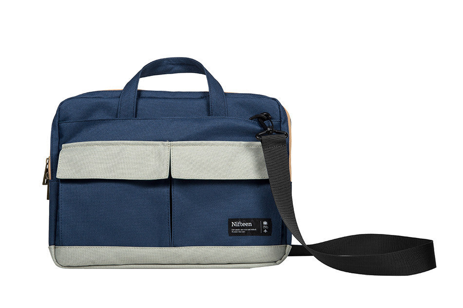 Nifteen Slim Messenger Bag for 13 Inch Laptop - Lightweight & Durable Crossbody Briefcase for Work, School & Travel - Perfect for Business Professionals & College Students