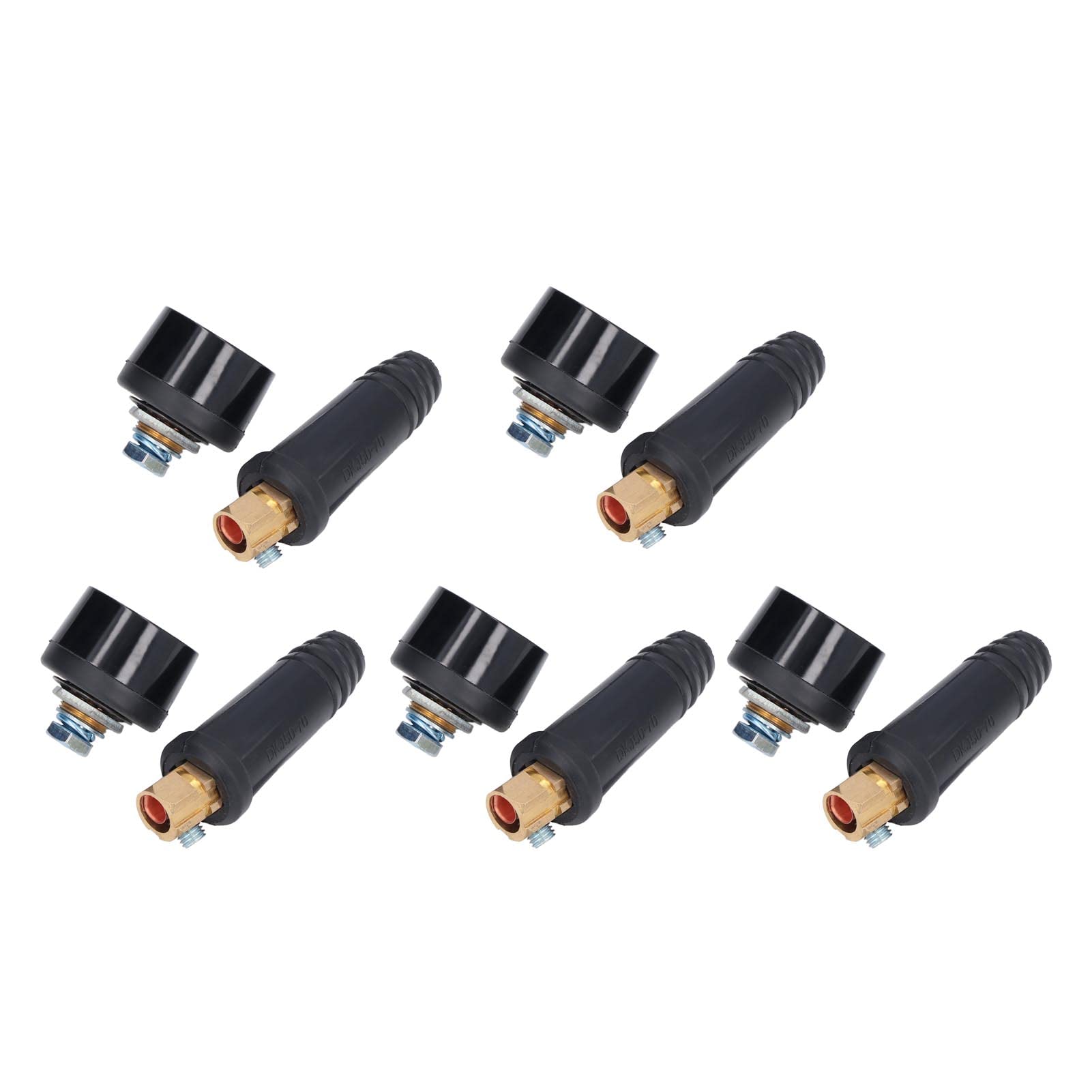 High-Quality Welding Machine Quick Plug - Brass & Rubber Connector for Welder Cables | Excellent Conductivity, Impact Resistant & Insulated | Perfect for Electric Arc Welding, Construction Sites & DIY Metal Projects