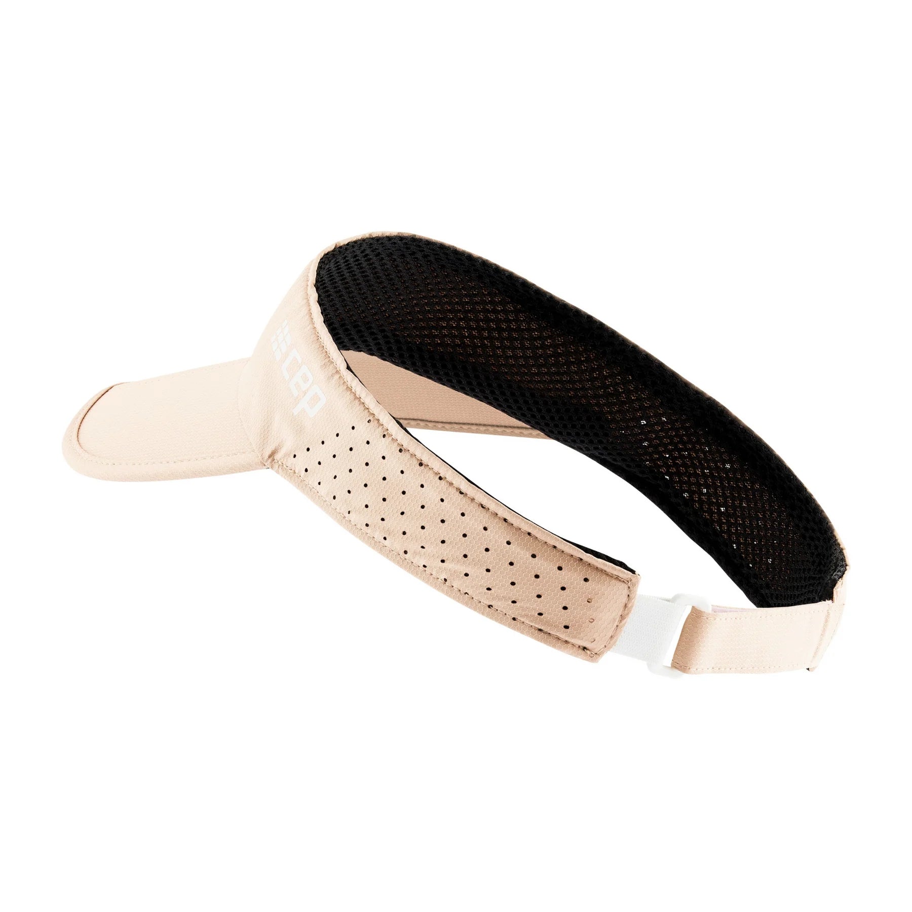 CEP Unisex Running Visor - Breathable & Lightweight Sun Protection for Men & Women - Ideal for Jogging, Hiking & Outdoor Sports (Cream)