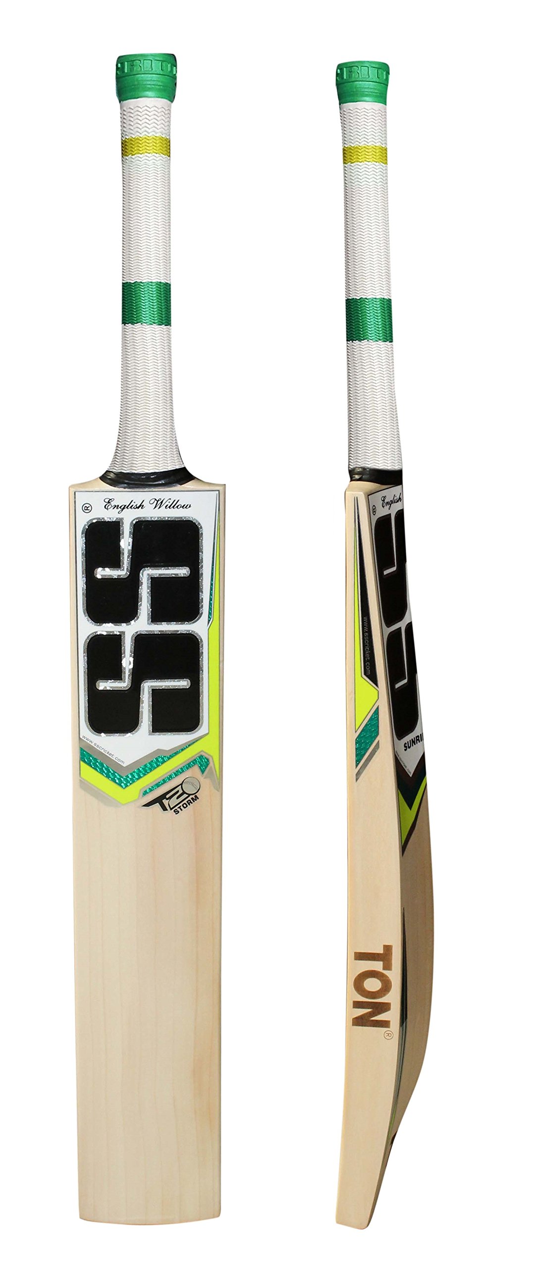 Premium English Willow Cricket Bat - Full Size Adult Cricket Bat with Short Handle & Bat Cover - Perfect for Professional Matches, Training & Backyard Games
