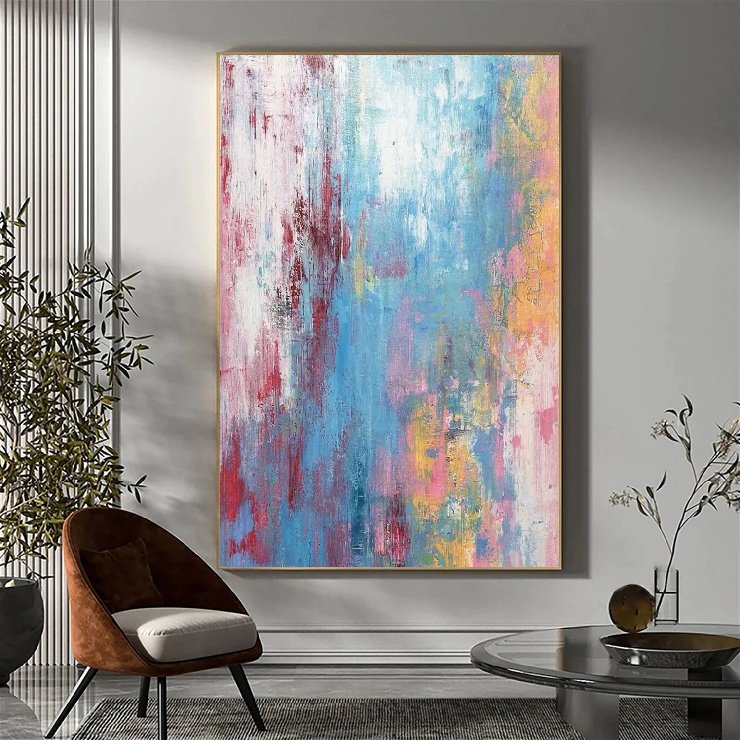 Vibrant Abstract Wall Art Painting #AB471 - Modern Home Decor for Living Room, Bedroom & Office