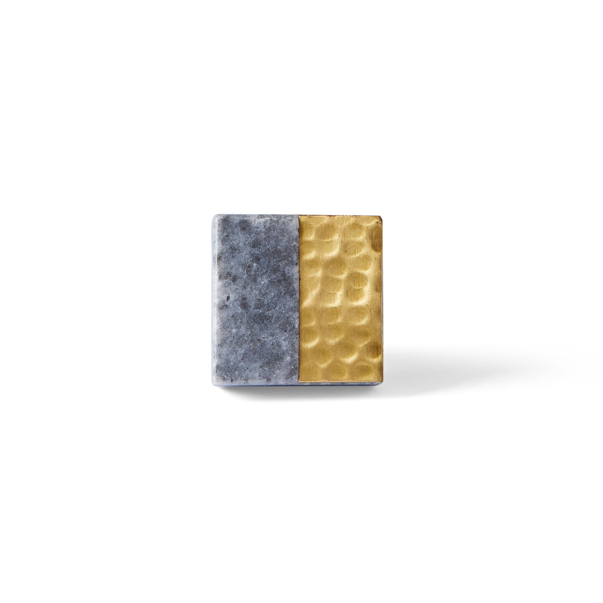 Ara Duo Gold Press Knob 4cm - Premium Cabinet Hardware for Kitchen & Bathroom Renovation