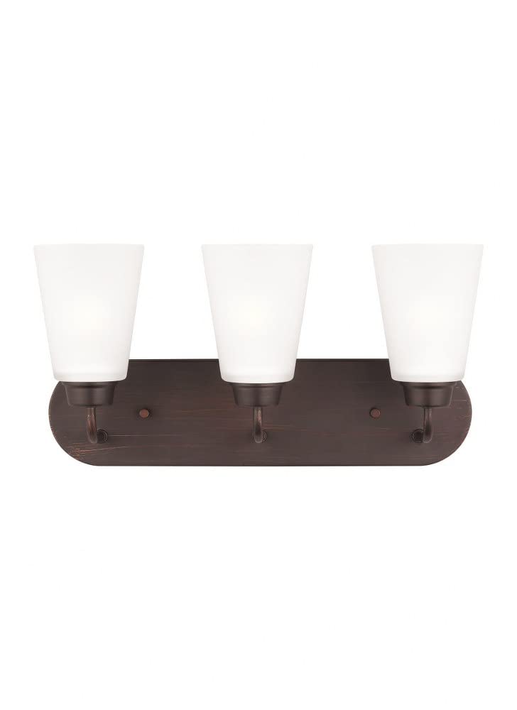 Generation Lighting 4415203-05 Kerrville One-Light Wall Sconce Bathroom Vanity Fixture in Chrome - Perfect for Bathroom, Bedroom, and Hallway Lighting