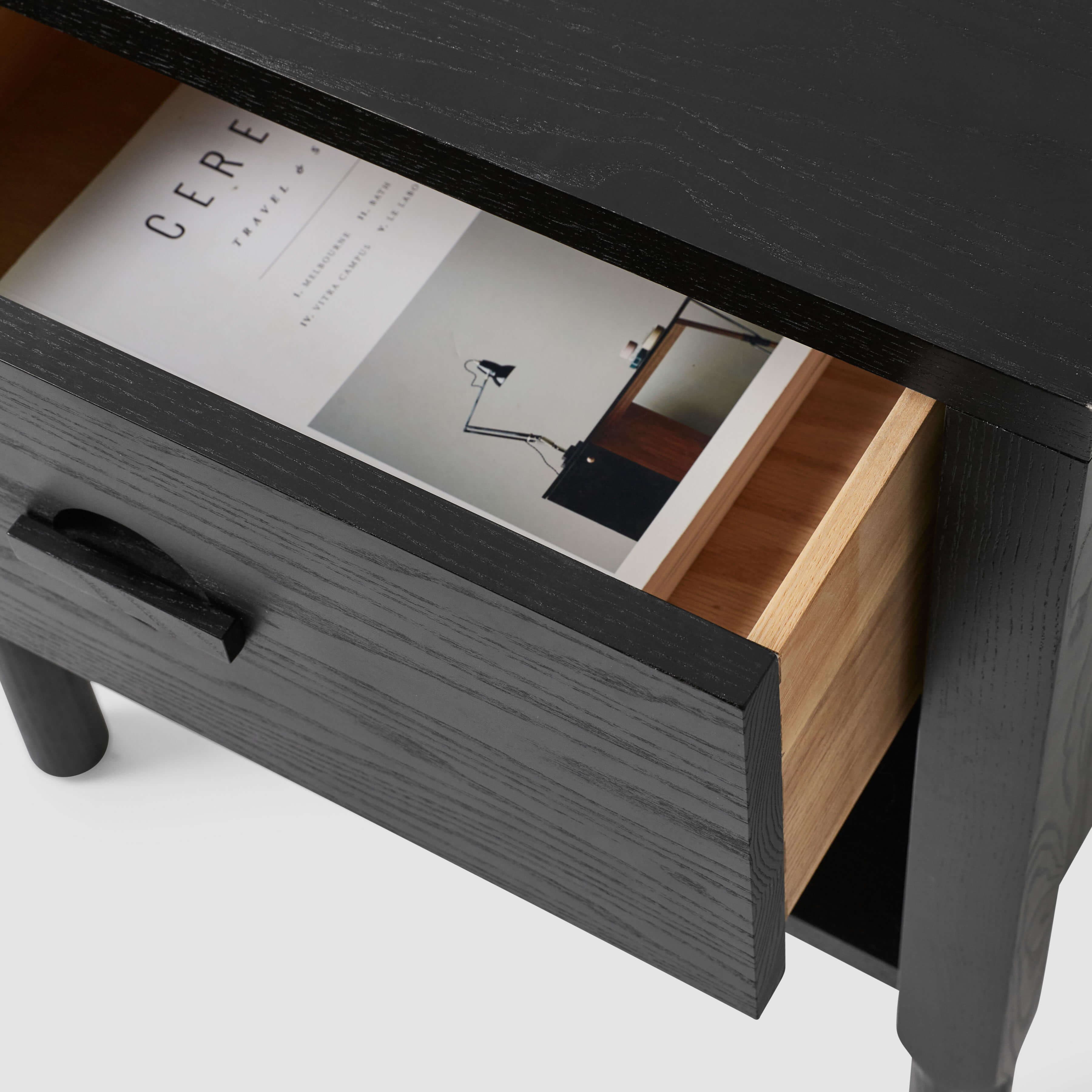 Stylish Avon Nightstand with Drawer - Modern Bedside Table for Bedroom, Living Room, or Office - Perfect for Storage and Decor