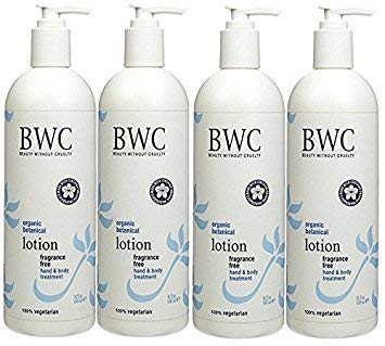Beauty Without Cruelty Fragrance Free Hand & Body Lotion - 16 fl oz (Pack of 3) | Vegan & Cruelty-Free Moisturizer for Dry Skin | Perfect for Daily Hydration at Home, Office & Travel