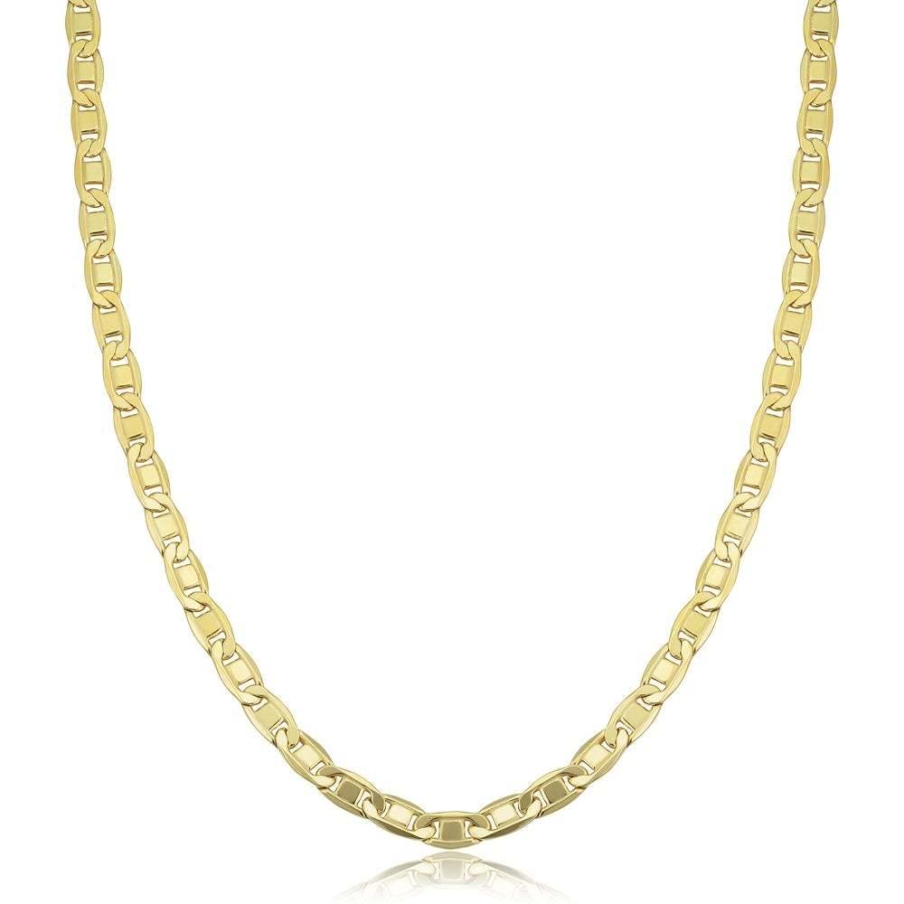 14K Solid Yellow Gold 1.7mm Sparkle Valentino Chain Necklace for Pendants & Charms - Lobster Claw Closure (16