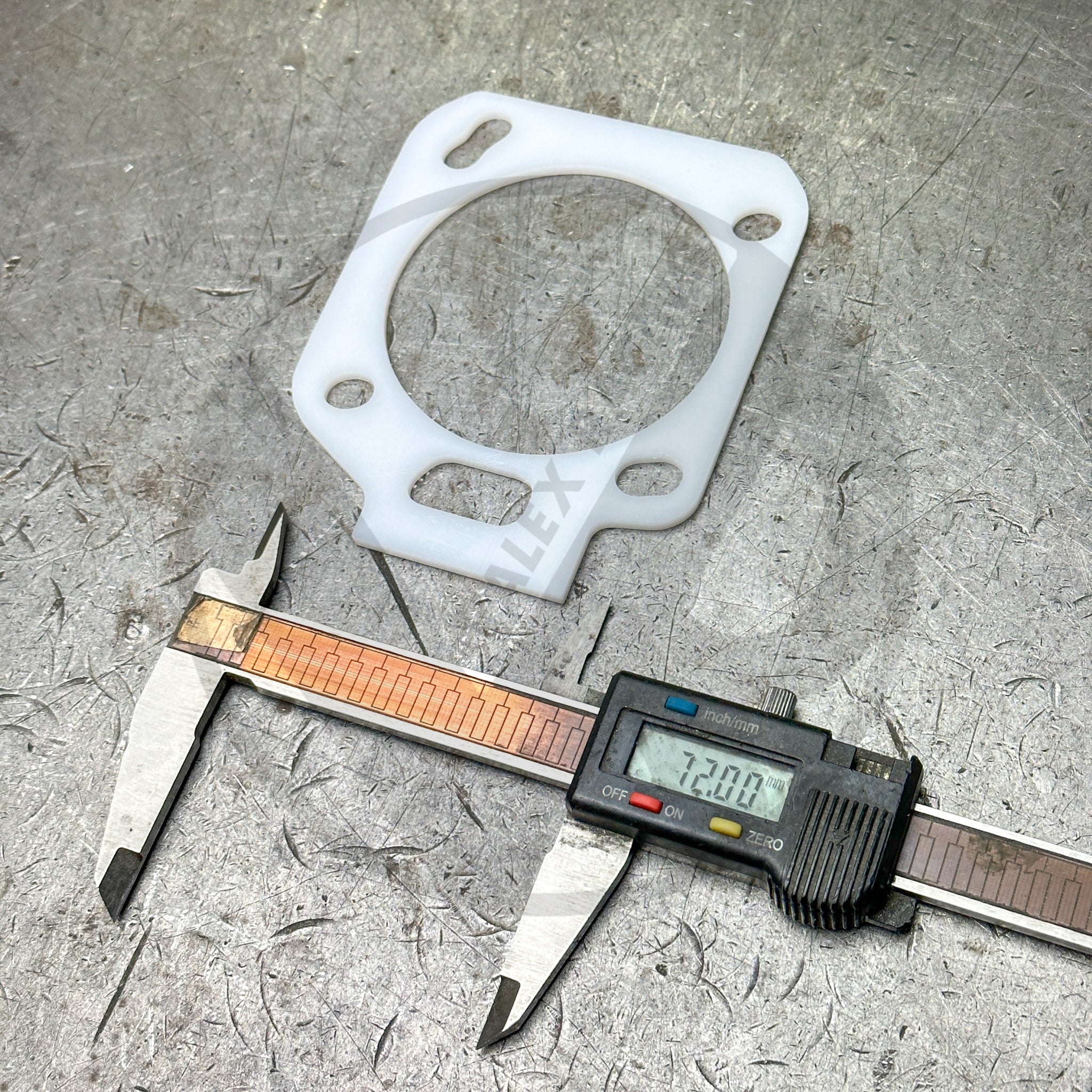 72mm Reusable Dual Pattern Thermal Throttle Body Gasket - Compatible with RBC PRB RRC PRC Honda & Acura - High-Performance Engine Upgrade for Improved Fuel Efficiency & Throttle Response - Perfect for DIY Car Maintenance & Performance Tuning
