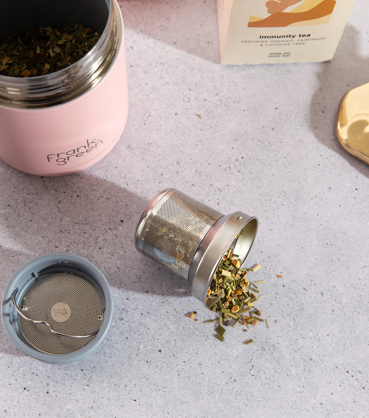 Premium Stainless Steel Tea Infuser with Handle - Fine Mesh Loose Leaf Tea Strainer for Hot & Iced Tea - Perfect for Home, Office, or Travel Use