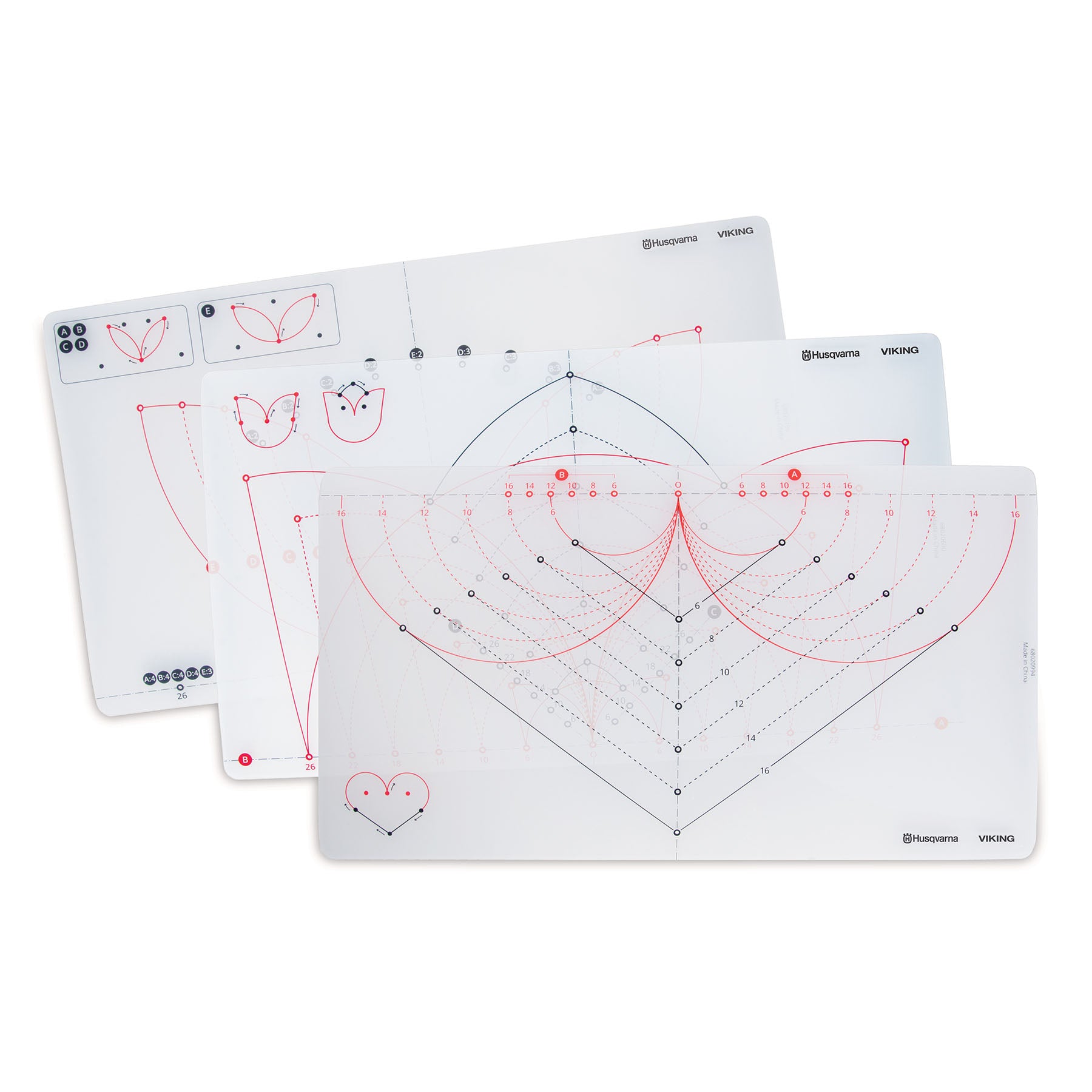 HUSQVARNA VIKING Circular Attachment Templates for Sewing & Quilting - Perfect for DIY Craft Projects & Home Decor