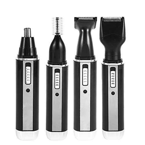 Electric Nose Hair Trimmer for Men - Painless Nose & Ear Hair Remover with Eyebrow Trimmer Attachment - Waterproof & Rechargeable - Perfect for Travel, Grooming Kits and Personal Care (EU Plug)