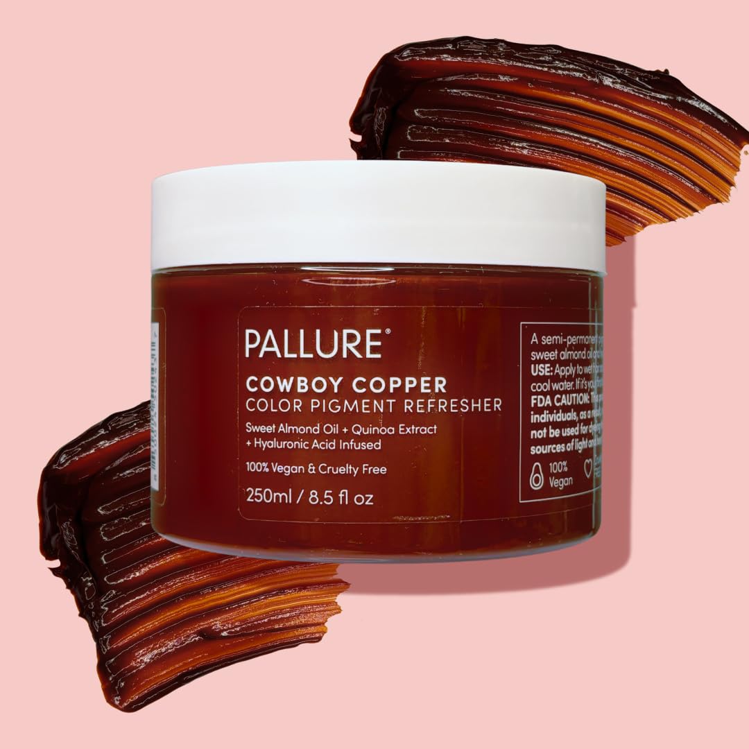 Vibrant Color Pigment Refresher Mask - Semi-Permanent Hair Color Depositing Conditioner, 8.5 Oz (Copper Brown) | Tones & Revives Faded Hair | Perfect for Brunettes & Color-Treated Hair