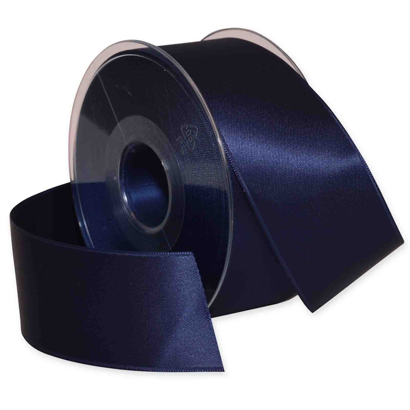 Premium Morex DF Swiss Satin Ribbon - Navy Blue 1.5