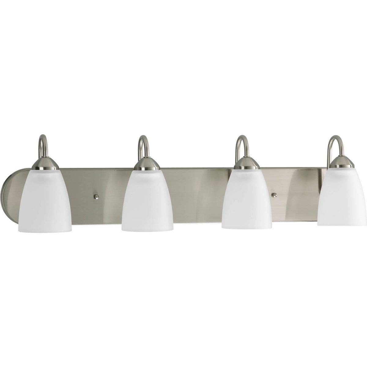 Progress Lighting P2709-09 Gather Bath & Vanity Light Fixture in Brushed Nickel Finish - Perfect for Bathroom Vanity, Powder Room, and Dressing Area Lighting