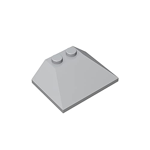 Gobricks GDS-981 45 Degree Slope 3x4 Double (33 Pieces) - Light Bluish Gray Building Bricks Compatible with Lego 4861 & Major Brands - Perfect for DIY Technic Models, MOC Creations & STEM Educational Projects (10-Pack)