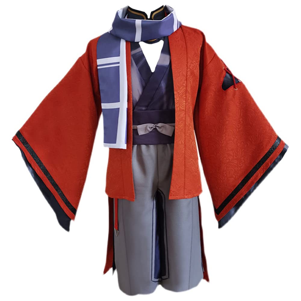 Genshin Impact Kaedehara Kazuha Cosplay Costume - Anime Kimono Uniform for Halloween, Conventions & Best Friend Matching Outfits | Perfect for Cosplay Events, Comic Con & Themed Parties