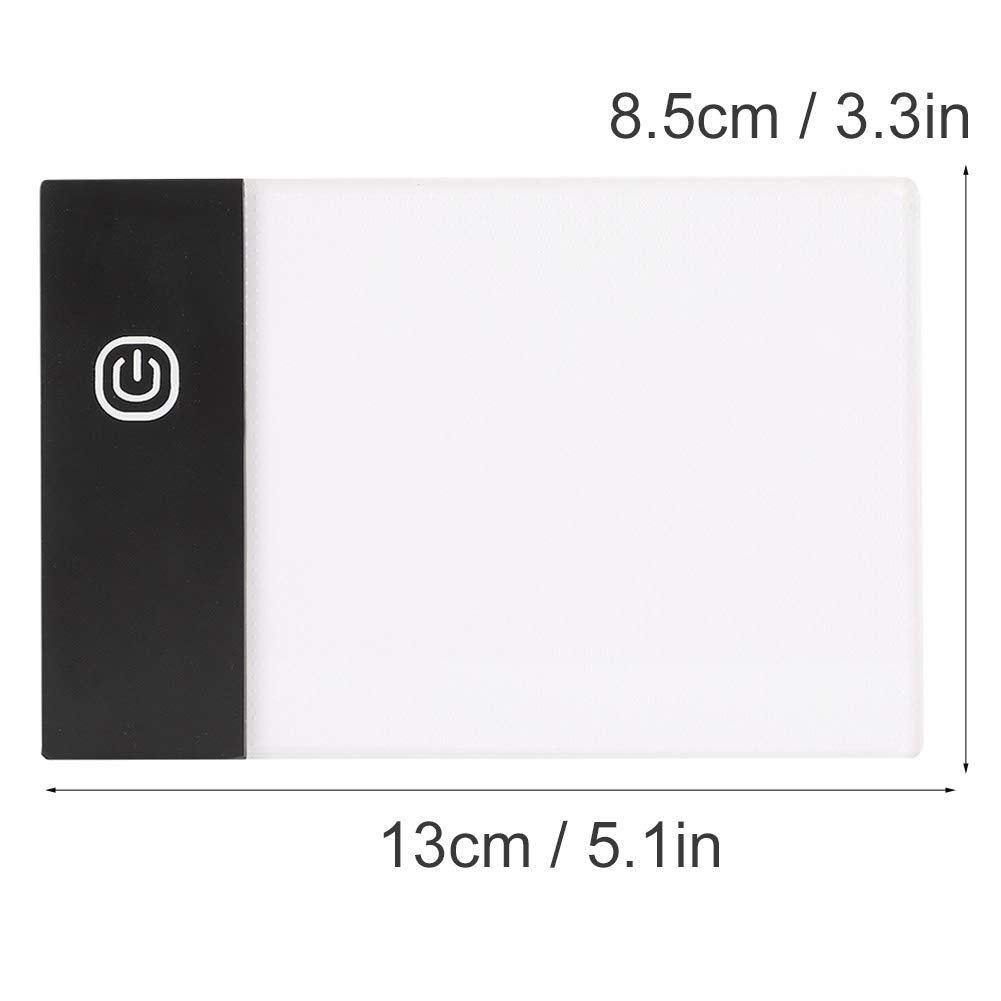 A6 LED Light Box for Drawing & Tracing - Ultra Bright LED Light Pad with Non-Slip Backing, Perfect for Artists, Crafters & Flip Book Animation - Ideal for Sketching, Calligraphy, and DIY Projects