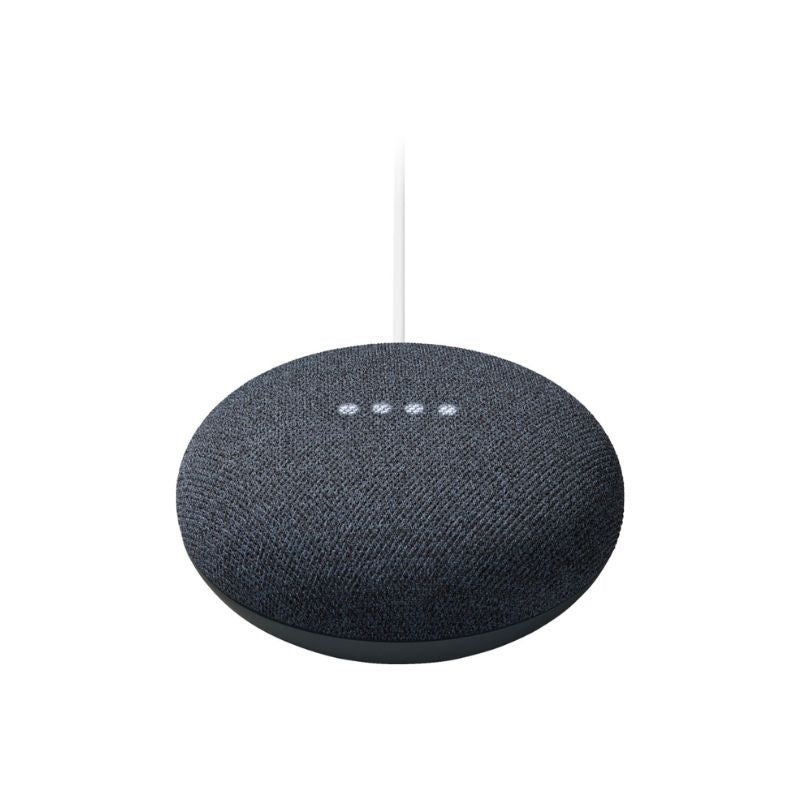 Google Nest Mini (2nd Gen) Smart Speaker with LED Smart RGB Bulb - Black | Voice Control, Smart Home Automation for Living Room & Bedroom