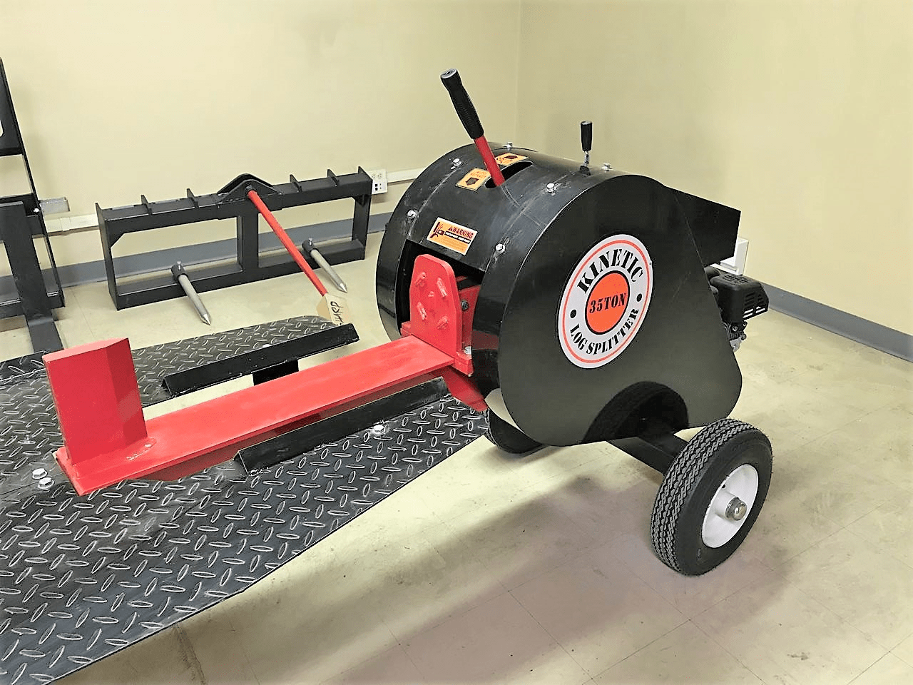 34 Ton Kinetic Log Splitter with 6.5 HP Kohler Engine - Heavy Duty Firewood Splitter for Home Heating, Fireplace & Wood Stove Use | SKU: DRGL35T