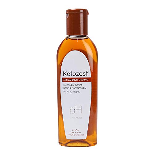 Ketozest Anti Dandruff Shampoo for Men & Women - 100ml with Ketoconazole - Scalp Treatment for Dry, Itchy & Flaky Scalp - Ideal for Daily Use at Home or Travel