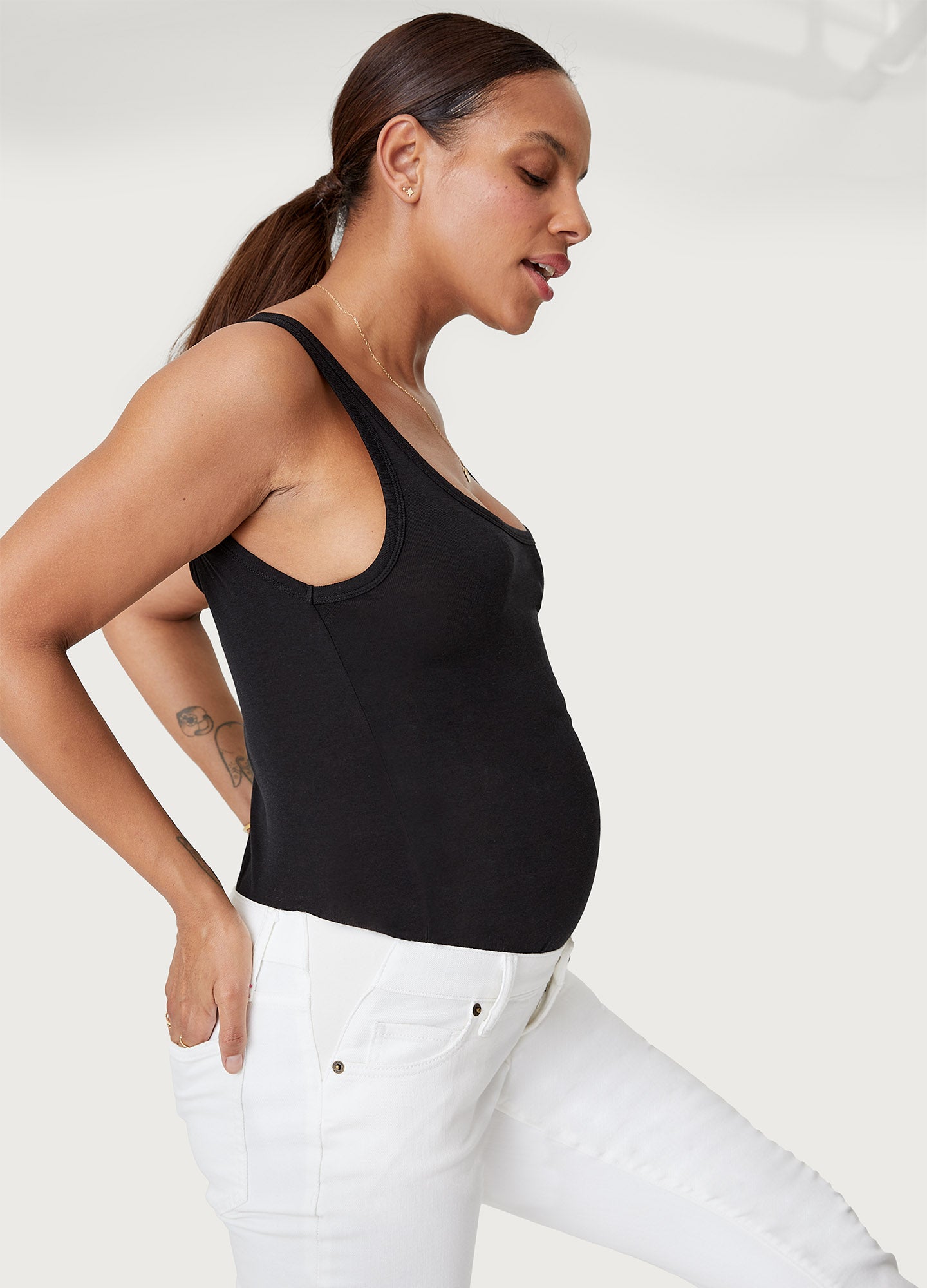 Best Stretchy Maternity Jeans for Pregnant Women - Comfortable High Waist Denim Pants for Pregnancy & Postpartum - Perfect for Work, Casual Wear & Everyday Comfort