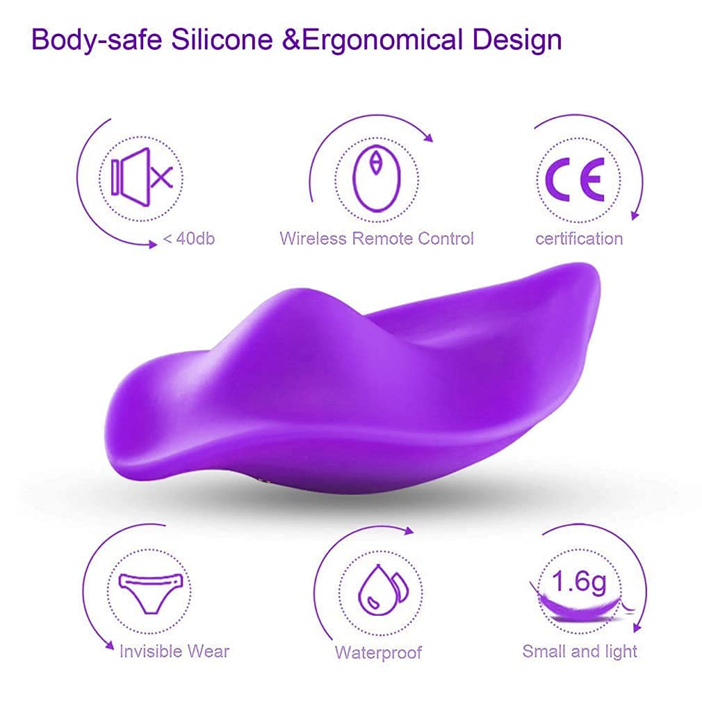Wireless Remote Control Mini Egg Vibrator for Women - Rechargeable Panty Vibrator with App Control, Hands-Free Stimulation - Perfect for Couples Play, Long Distance & Solo Pleasure