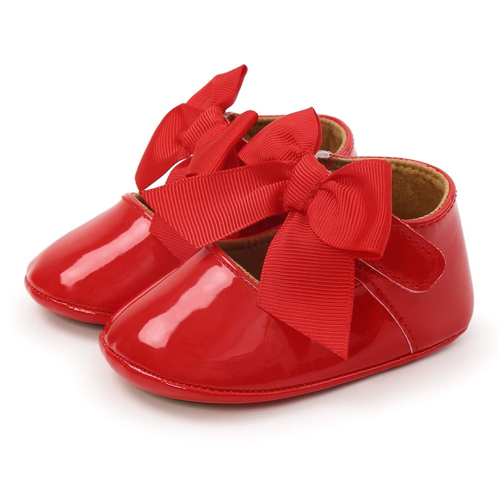 Baby Girl Shoes Soft Sole Mary Jane Flats for Infant Toddler Walking - Comfortable First Walkers & Prewalkers for Weddings, Parties & Dress Up - Perfect for Special Occasions & Everyday Play