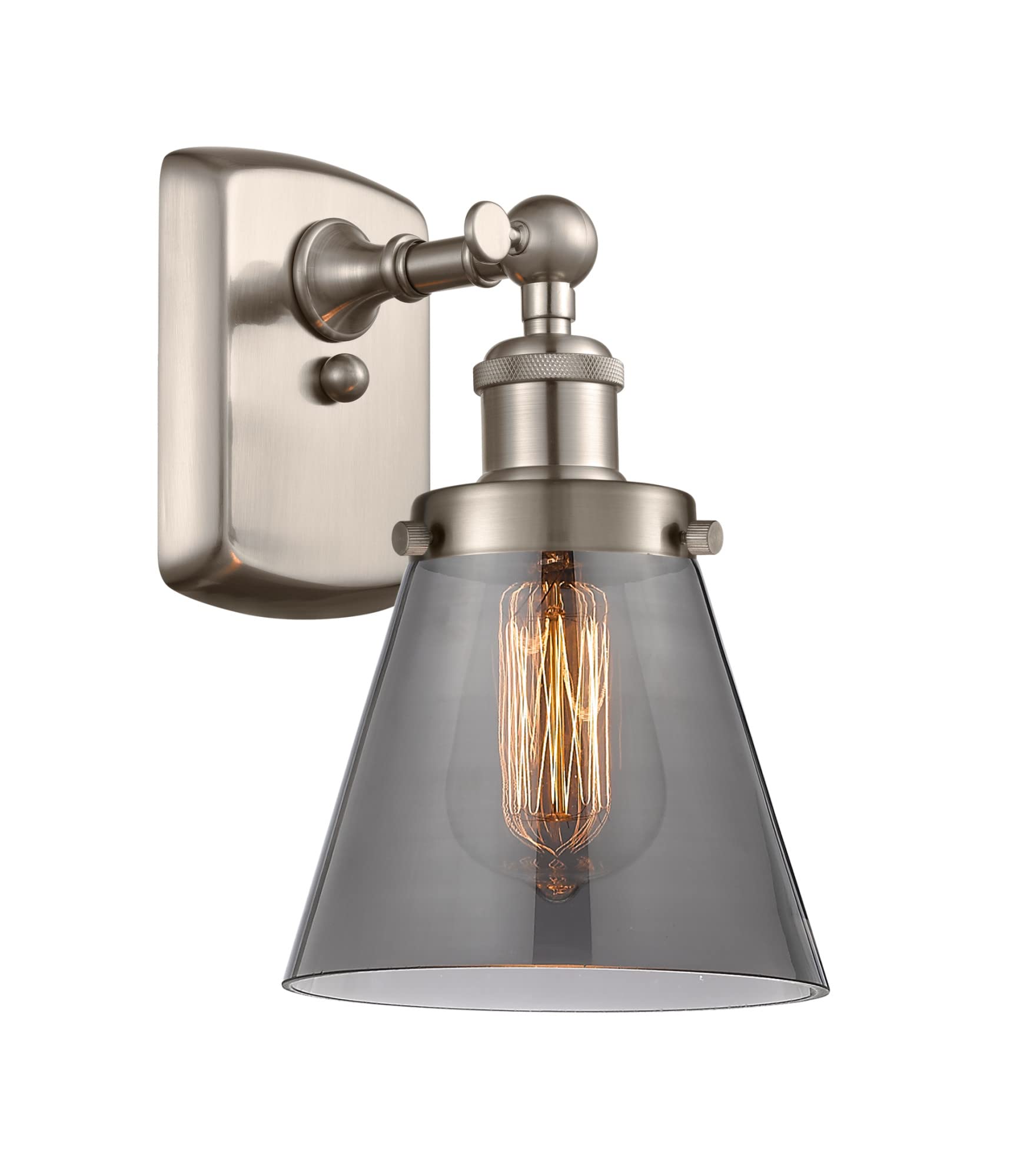 Ballston Collection 916-1W-SN-G63 Transitional Wall Sconce Light Fixture - Pewter, Nickel & Silver Finish | Perfect for Bedroom, Hallway & Entryway Lighting