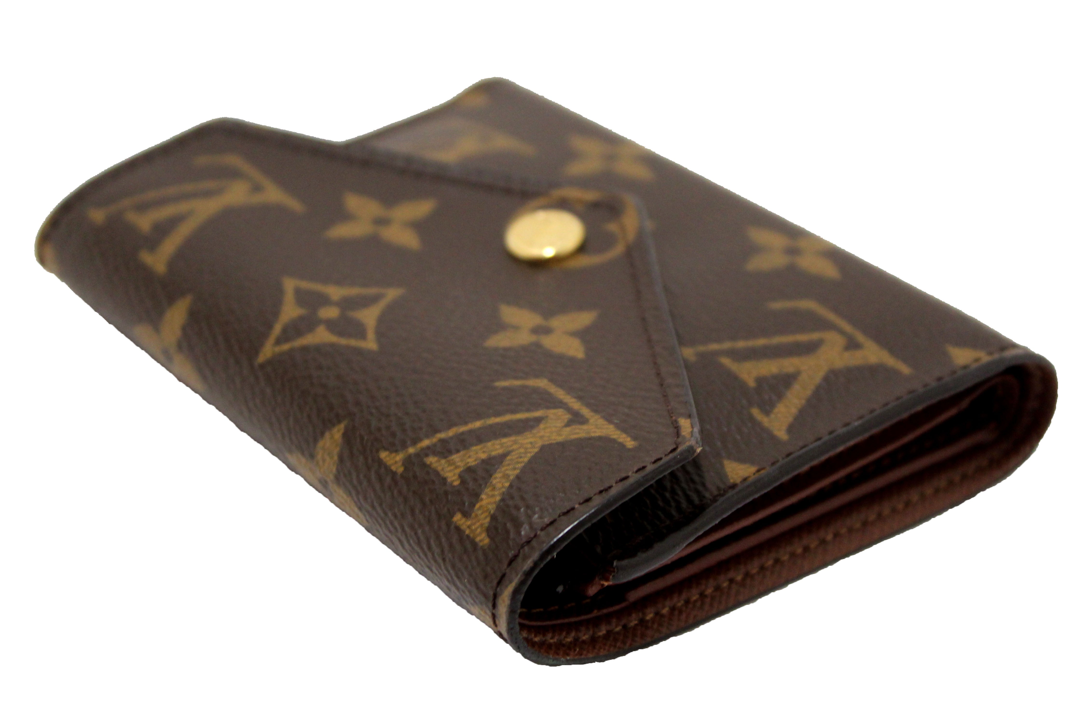 Authentic Louis Vuitton Monogram Victorine Wallet - Compact Zip Around Wallet for Women, Luxury Leather Card Holder & Coin Purse - Perfect for Everyday Use, Travel & Gift Giving
