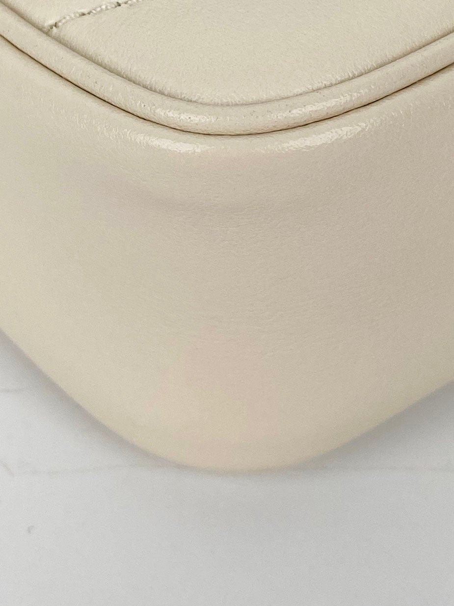 Gucci Super Mini White Marmont Crossbody Bag - Luxury Leather Shoulder Purse for Women, Perfect for Date Night & Evening Events