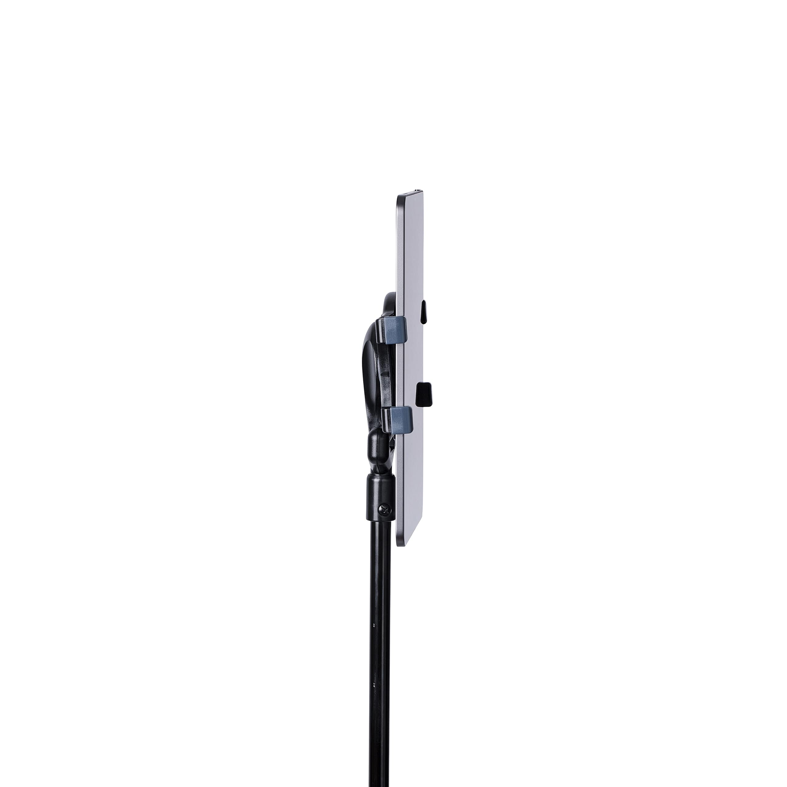 **StarTech.com Adjustable Rolling Tablet Stand with Lockable Wheels - Universal Floor Stand for 7 to 11 inch Tablets - Detachable Holder for iPad, Samsung, Fire HD - Perfect for Retail, Restaurants & Classrooms**