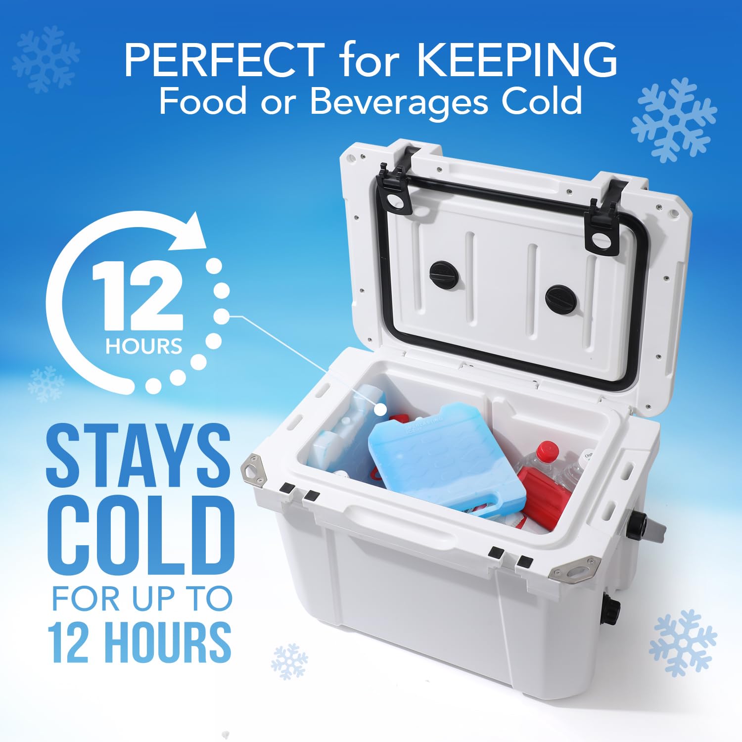 Everlasting Ice RX Large Reusable Ice Packs (4 Pack) - BPA Free, Long-Lasting Cooling for Coolers, Lunch Boxes & First Aid | Perfect for Camping, Fishing, Hiking, Beach Trips & Outdoor Adventures
