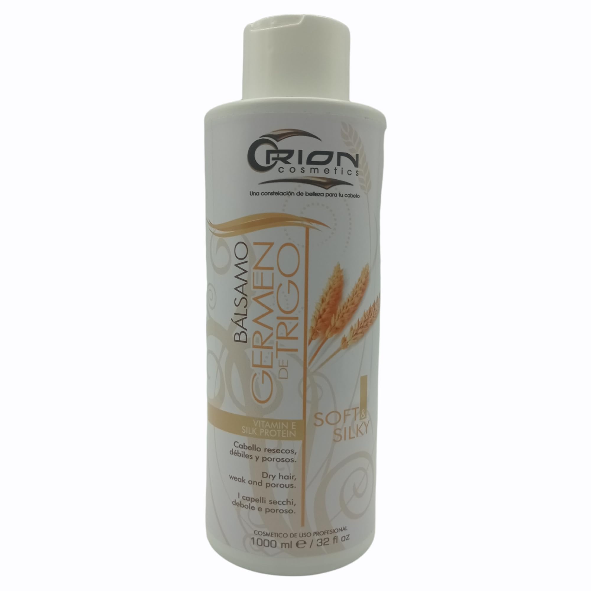 Organic Wheat Germ Hair Conditioner - Deep Hydrating & Nourishing Treatment for Stronger, Softer, Shinier Hair - Detangles & Repairs Damaged Hair - 32oz Bottle - Perfect for Dry, Frizzy & Color-Treated Hair at Home or Salon