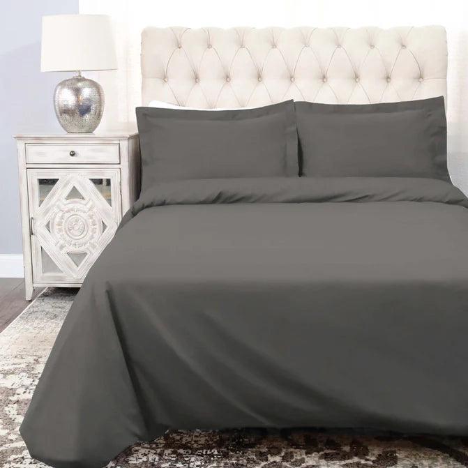 Premium 100% Cotton Percale Duvet Cover Set - Soft & Breathable Bedding for Modern & Traditional Bedrooms - Perfect for Home, Hotel, and Guest Room Decor